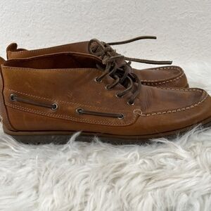 Sperry Men's Brown Leather Lace-Up Boat Shoes